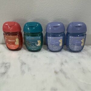 Disney Princess Pocketbac Collection Bath & Body Works Sanitizers Lot Of 4